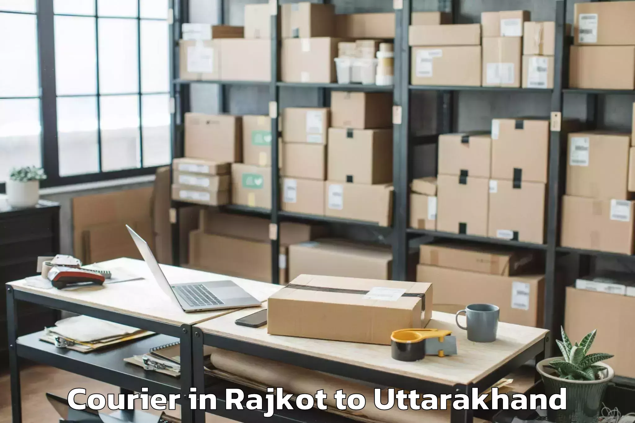 Book Your Rajkot to Uttarakhand Ayurved University Courier Today